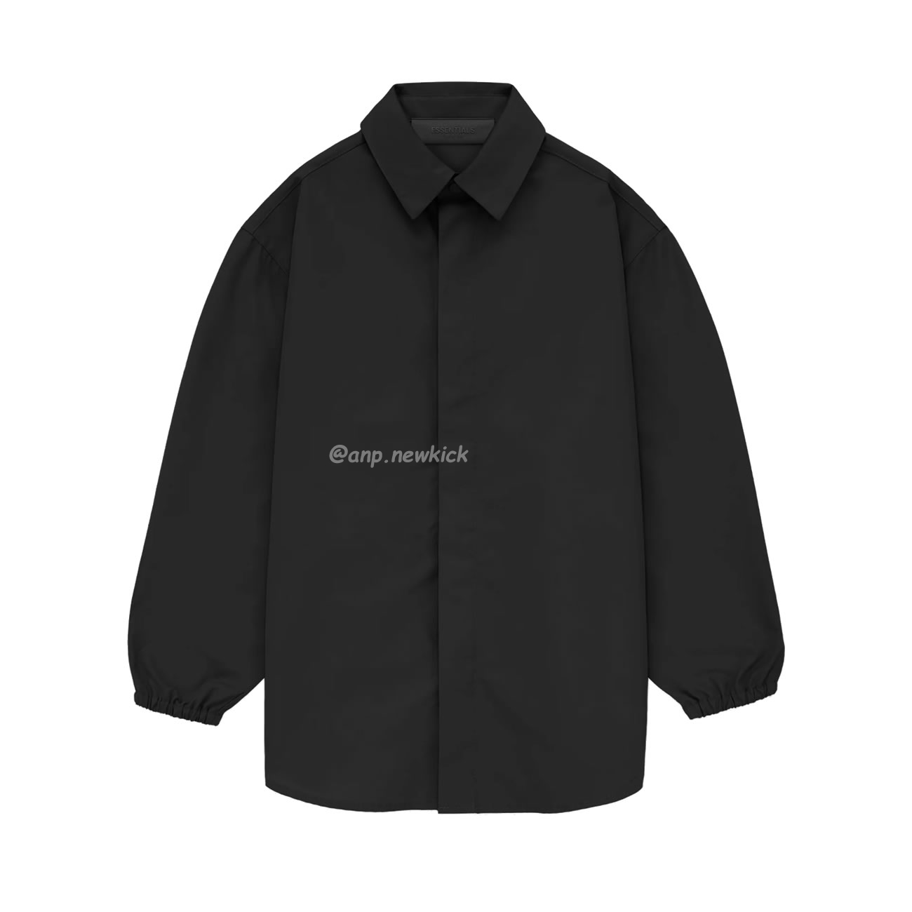 Fear Of God Essentials Fog 23fw Tie Cuffed Shirt Black Apricot Gray S Xl (8) - newkick.vip